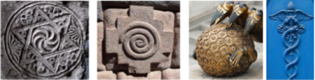 Reliquias de geometría sagrada en piedra